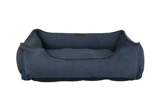Graphite Fancy Corduroy Sleeper Pet Bed