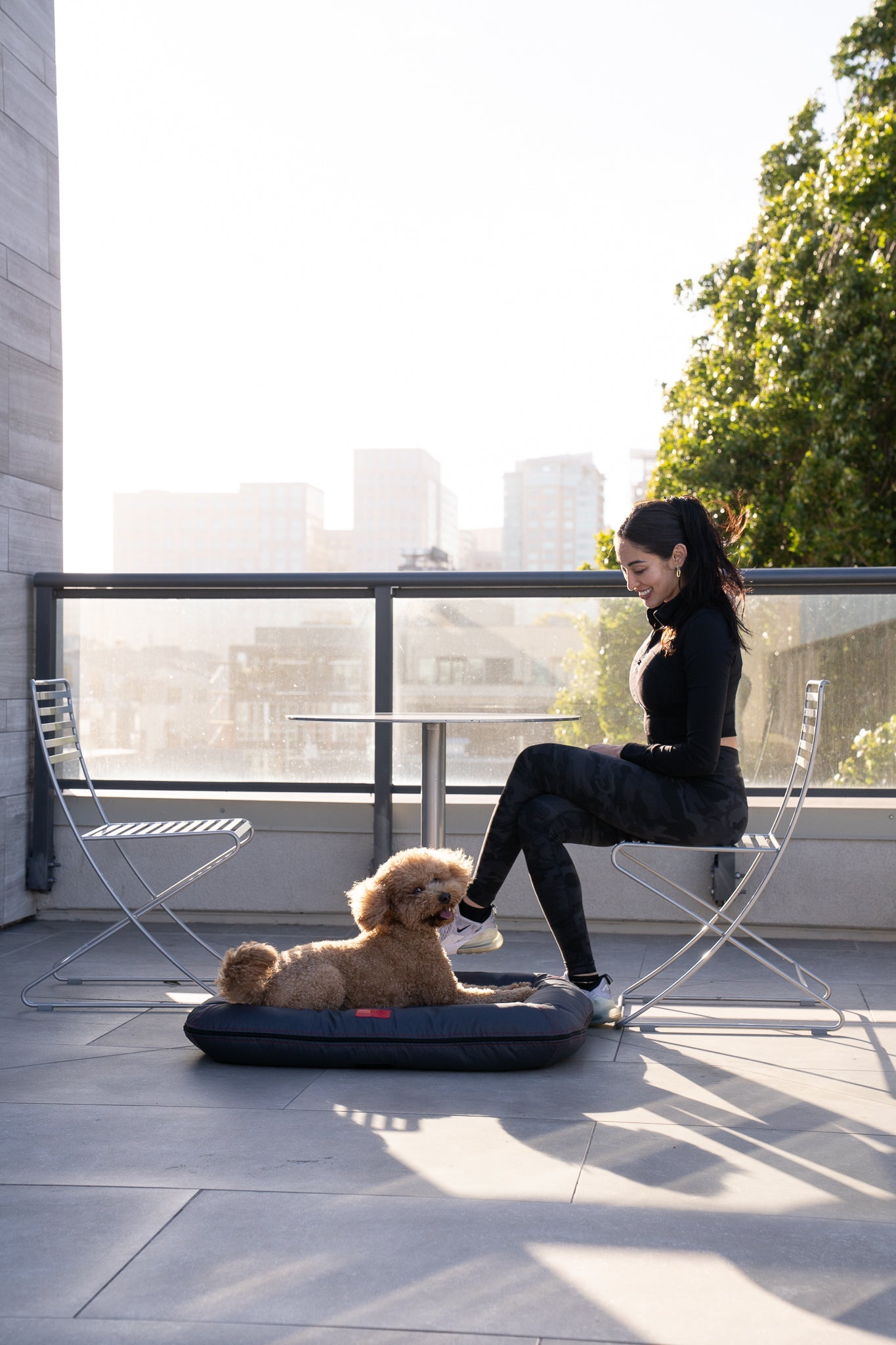 Gray Waterproof Lounger Pet Bed