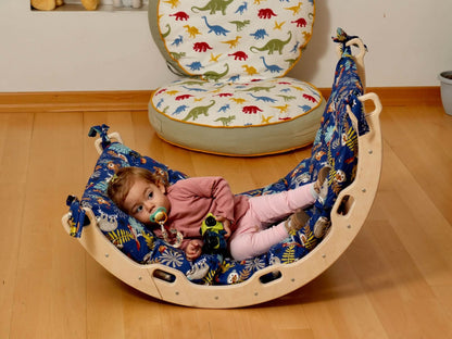 Medium Montessori Climbing Arch/Rocker w/ Pillow & Ramp Set