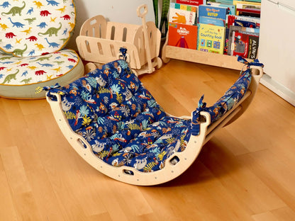 Medium Montessori Climbing Arch/Rocker w/ Pillow & Ramp Set