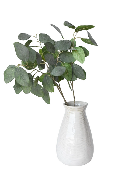 24" Faux Eucalyptus Leaf Stem