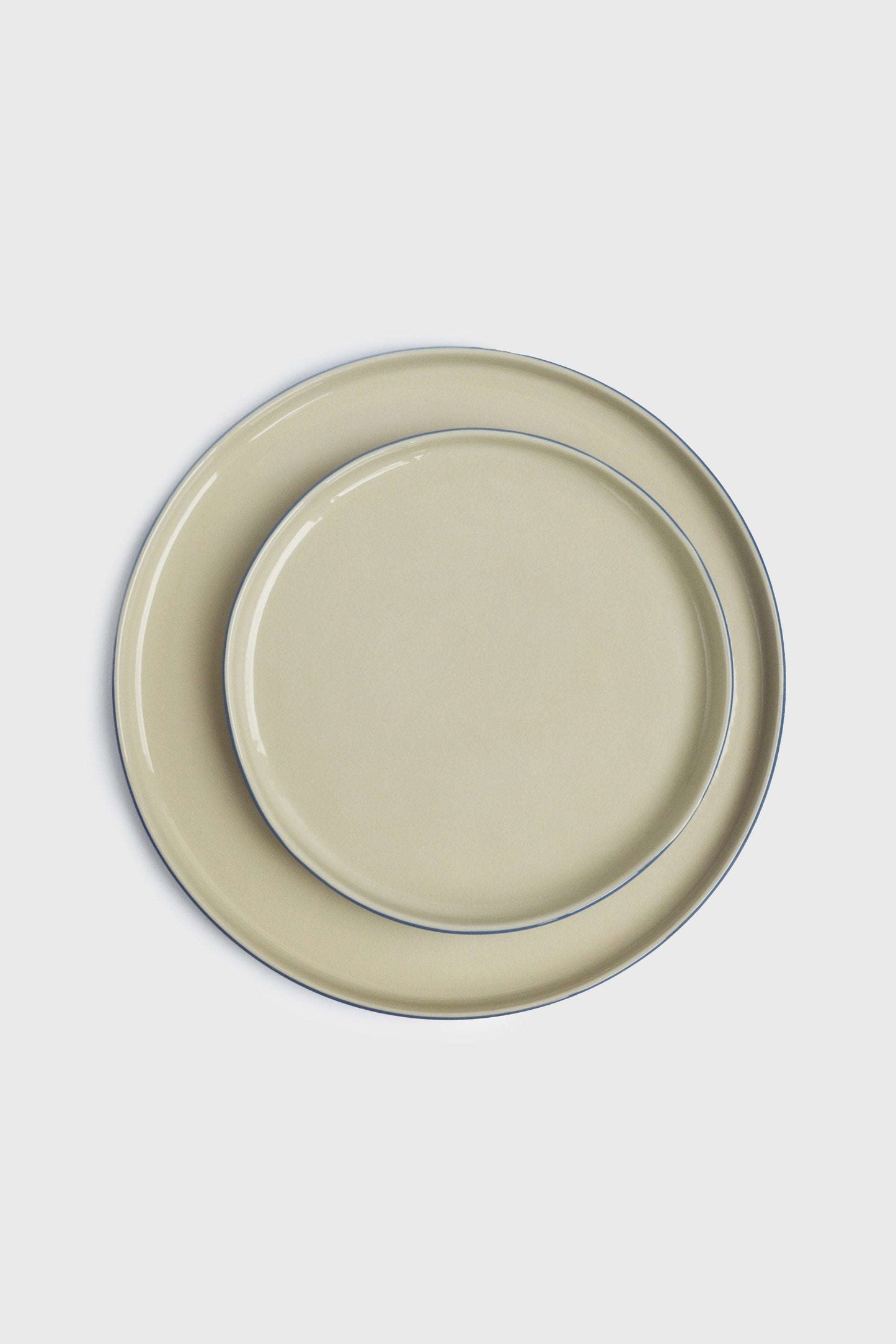Handmade Blue Porcelain Dinner Plates