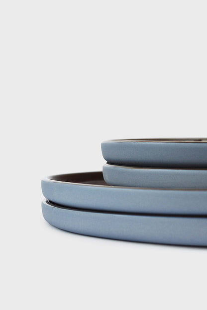 Handmade Blue Porcelain Dinner Plates