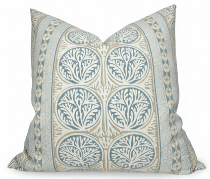 Fair Isle Pillow in Aqua