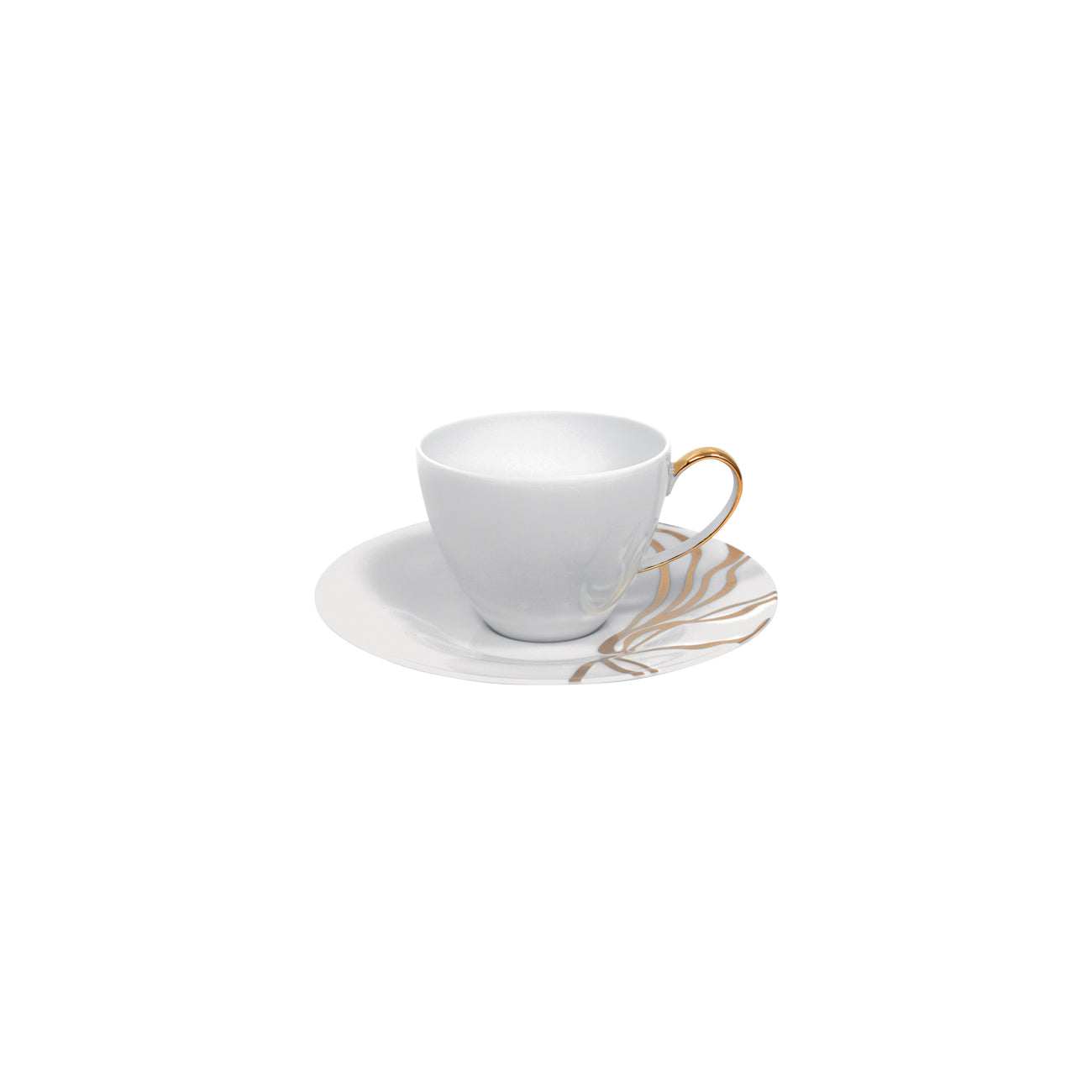 Fiume D'Oro Tea Cup + Saucer - Set of 4