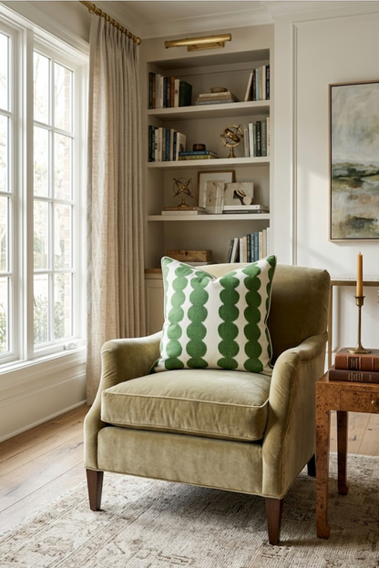 Full Circle Pillow in Green