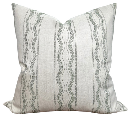 Zanzibar Outdoor Pillow in Moss, Indoor/Outdoor Pillows
