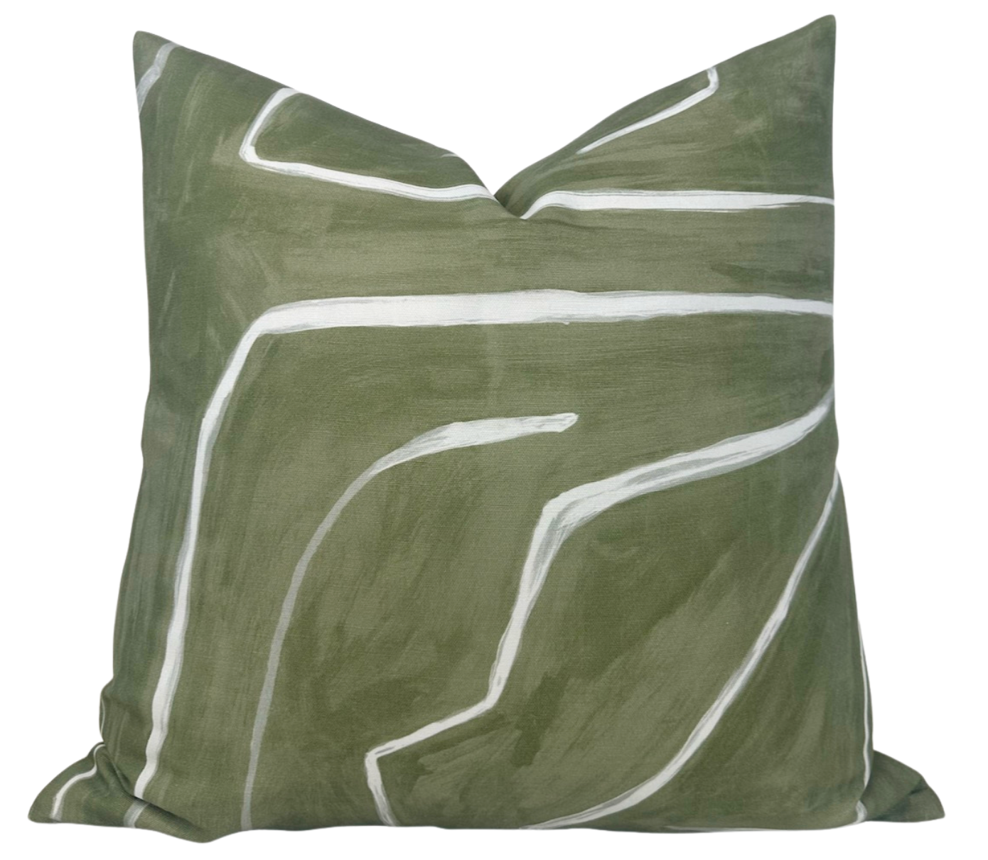 Graffito Pillow in Fern Green