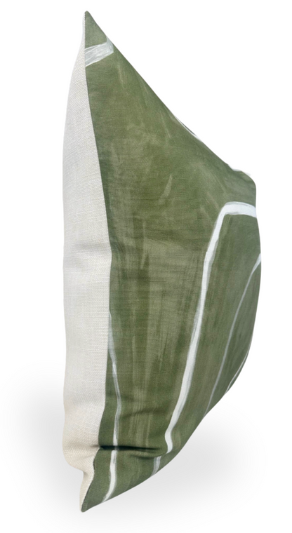 Graffito Pillow in Fern Green