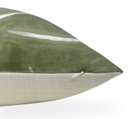 Graffito Pillow in Fern Green