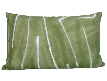 Graffito Pillow in Fern Green