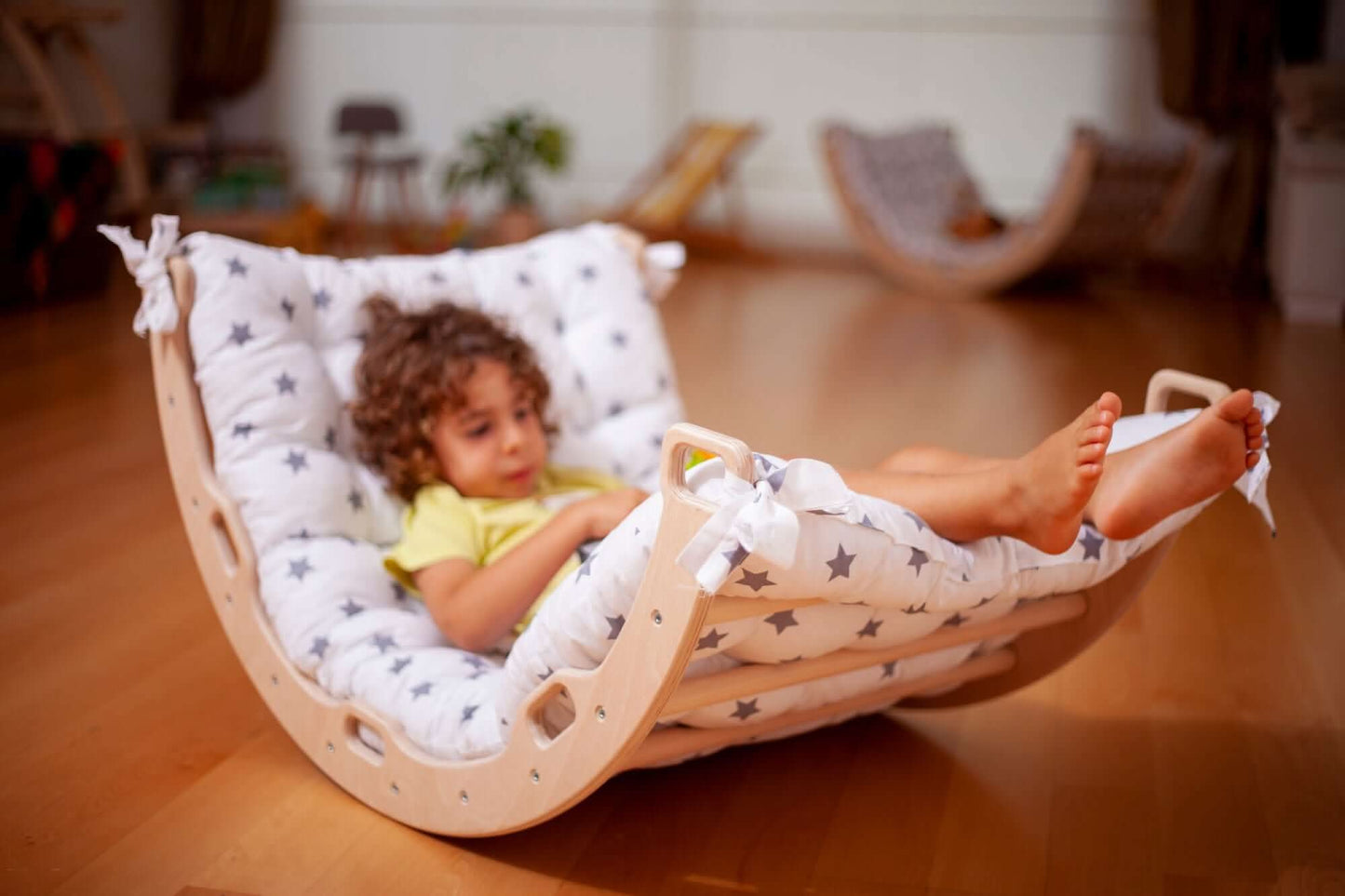 Medium Montessori Climbing Arch/Rocker w/ Pillow & Ramp Set