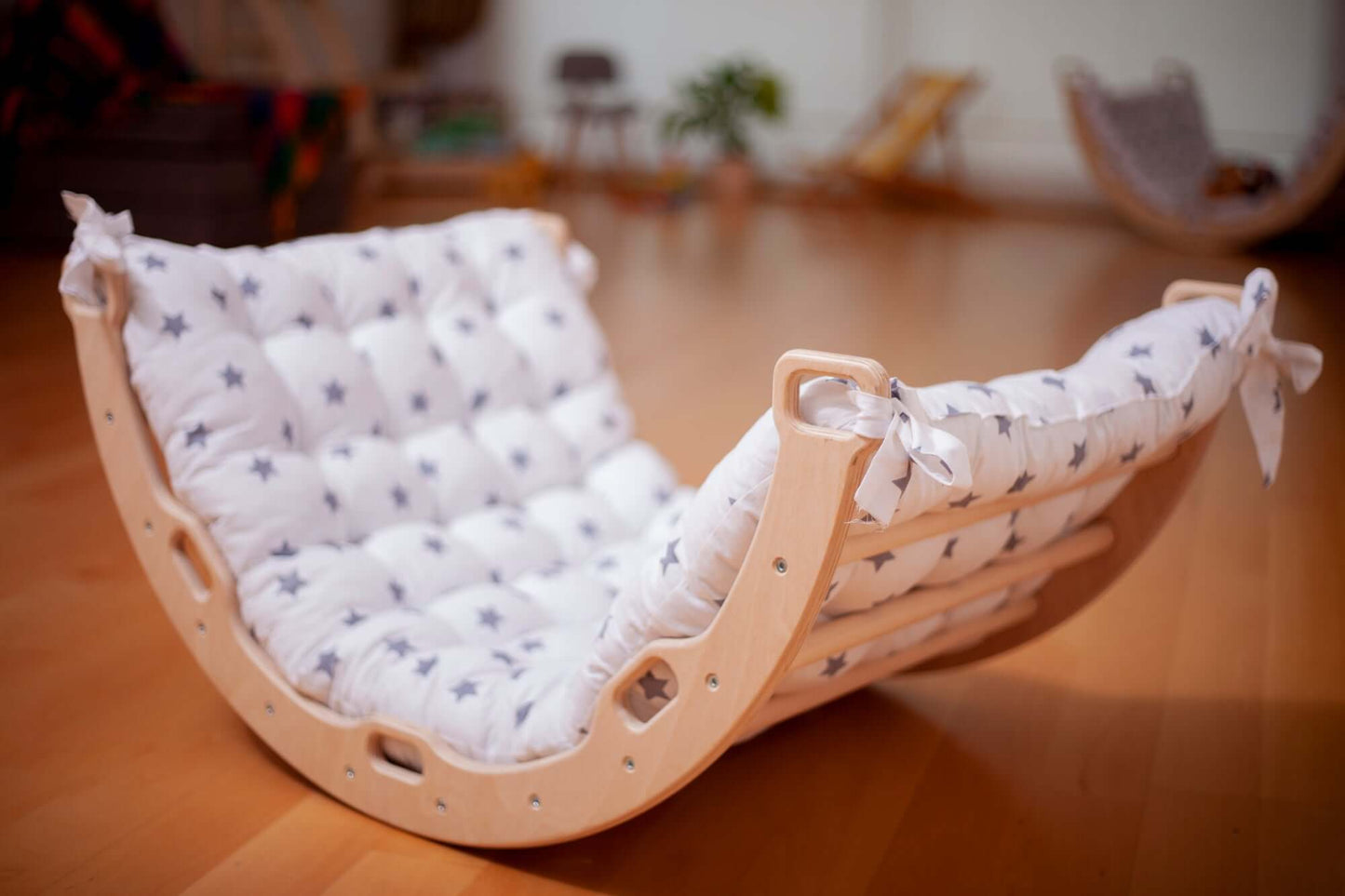 Medium Montessori Climbing Arch/Rocker w/ Pillow & Ramp Set