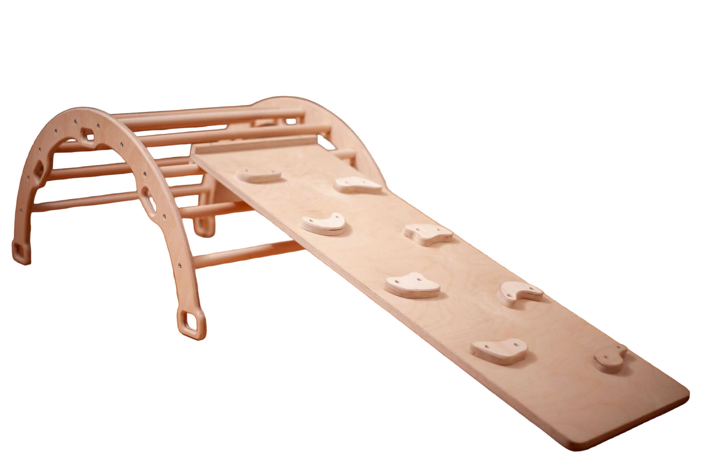 Medium Montessori Climbing Arch/Rocker w/ Pillow & Ramp Set