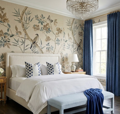 Izmir Stripe Pillow in Indigo Blue