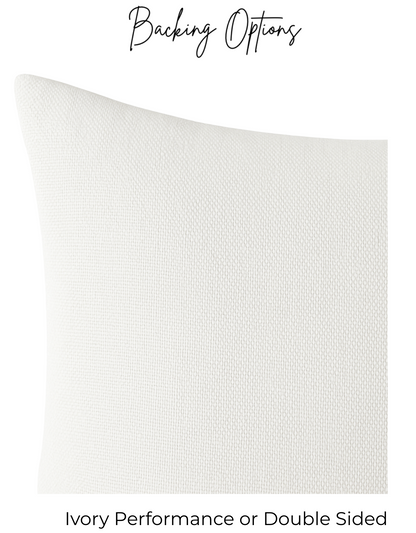 Amida Pillow in White on Indigo