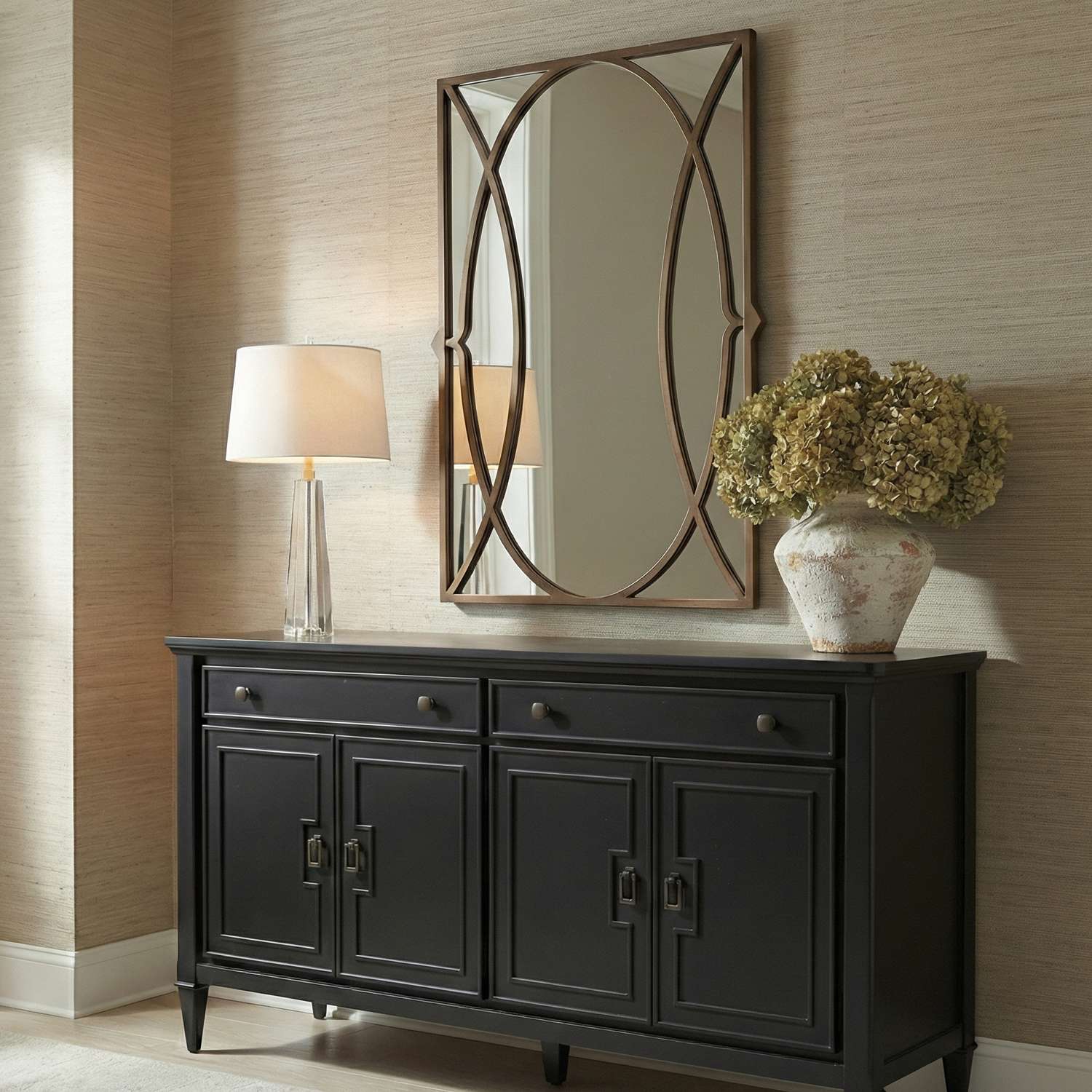 Lattice Wall Mirror - Room Scene
