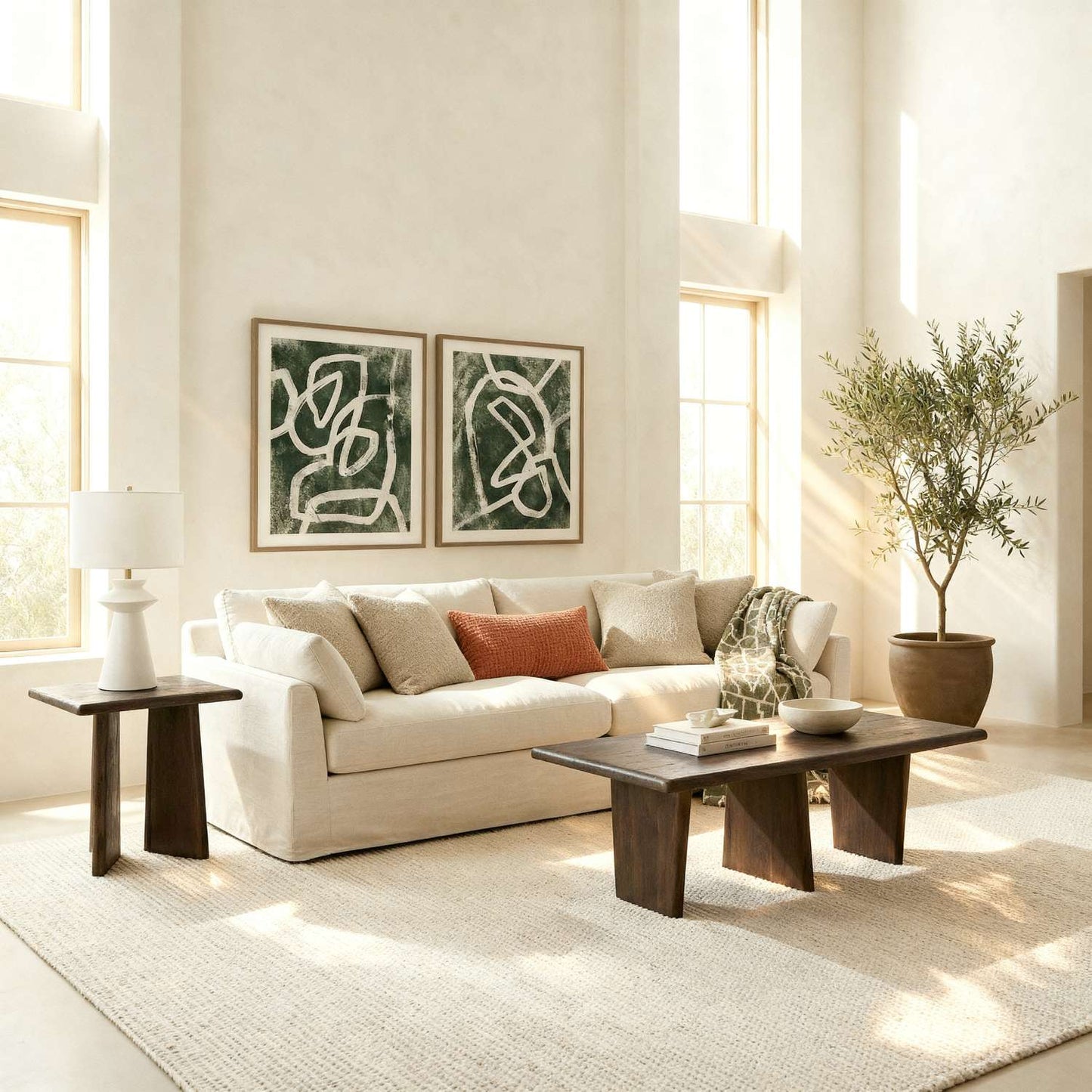 Lasso Rect Coffee Table - Room Scene