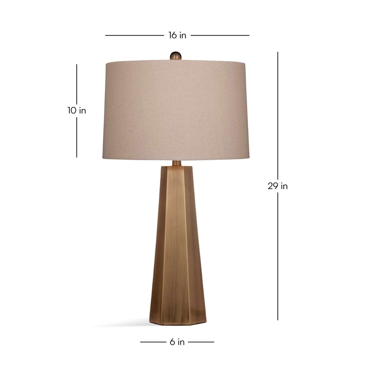 Marsham Table Lamp - Dimensional