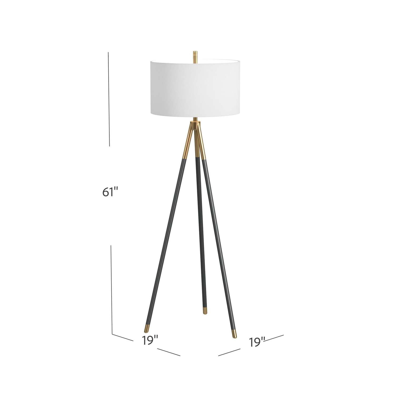Rowe Floor Lamp - Dimensional