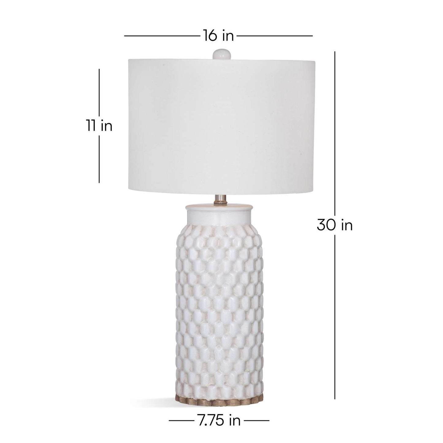 Selser Table Lamp - Dimensional