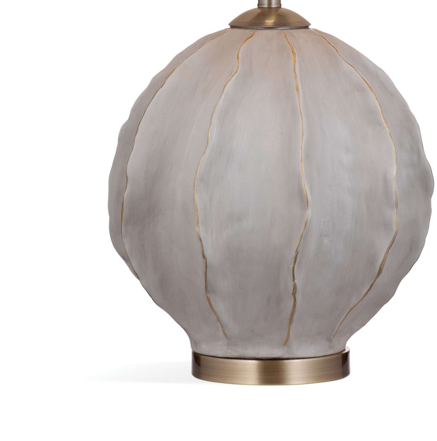Annapurna 28" Table Lamp with Gray Concrete Style and White Linen Shade - Additional