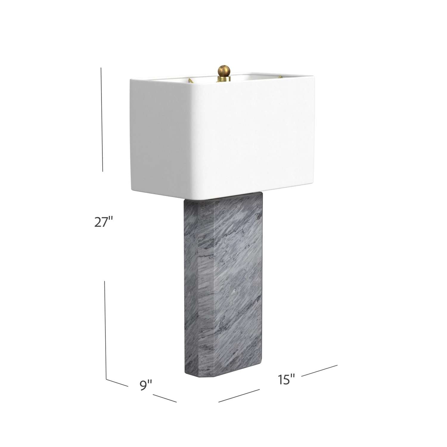 Leed Table Lamp - Dimensional