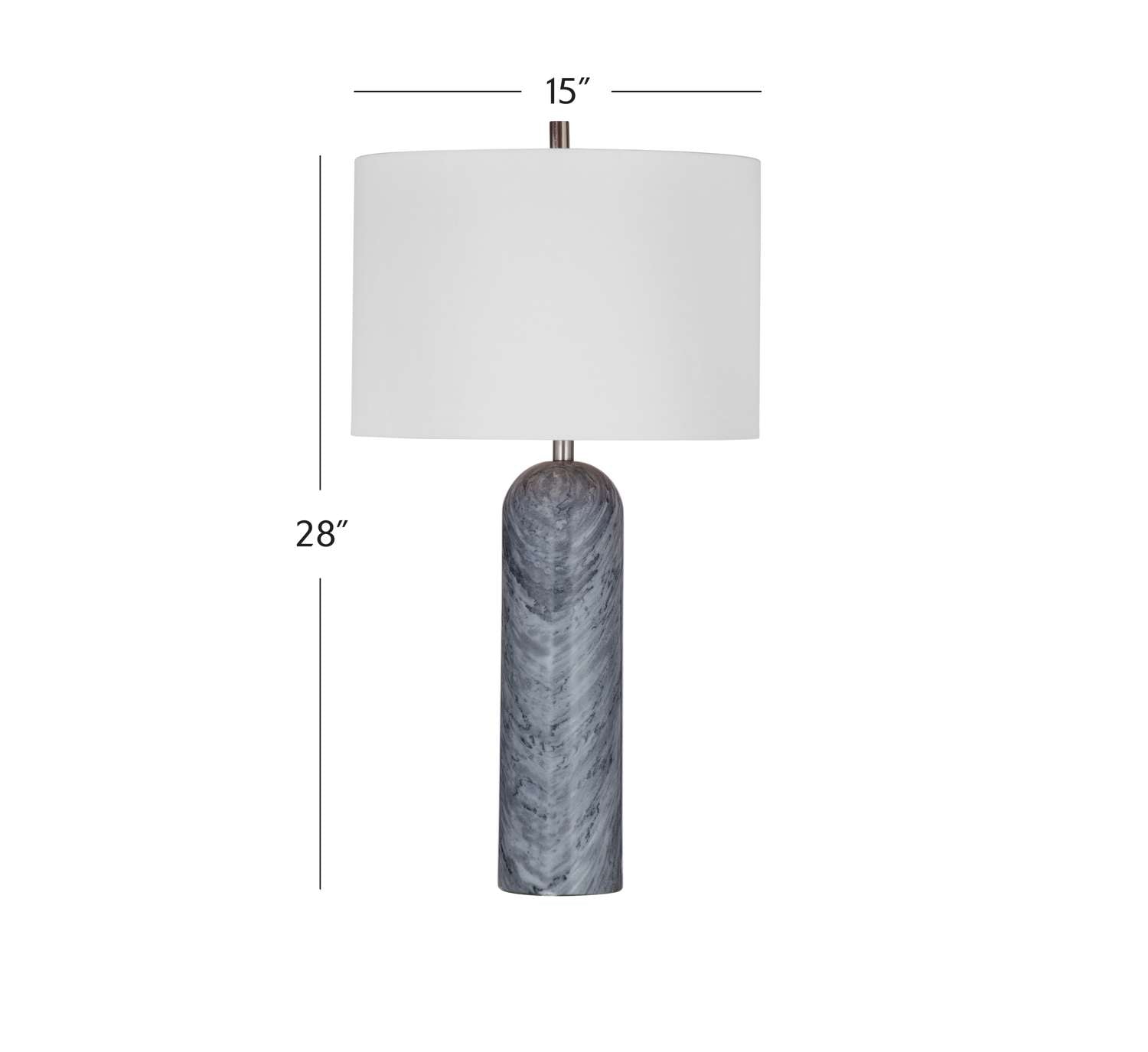 Sassandra Table Lamp - Dimensional