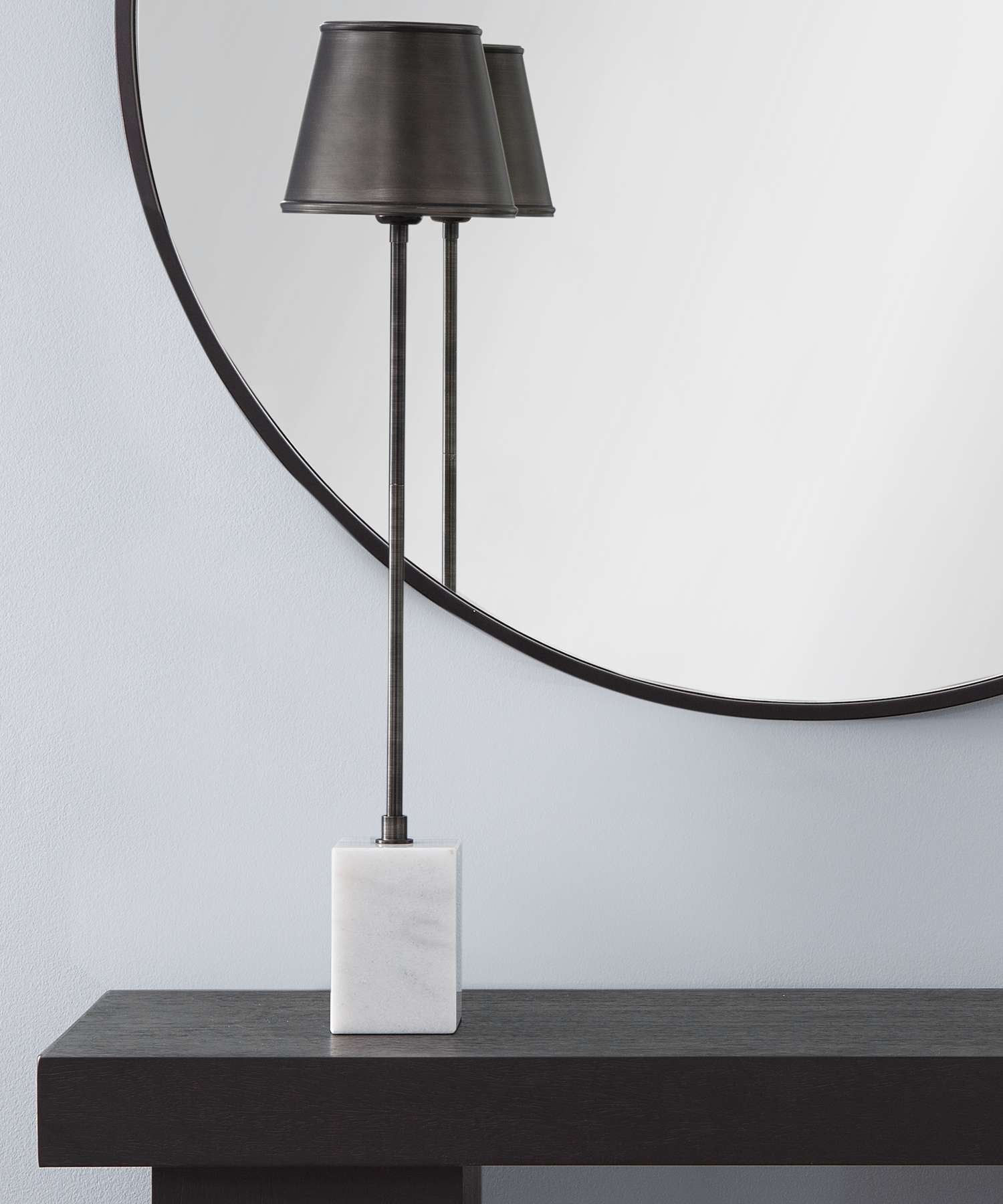 Gunmetal Table Lamp - Room Scene