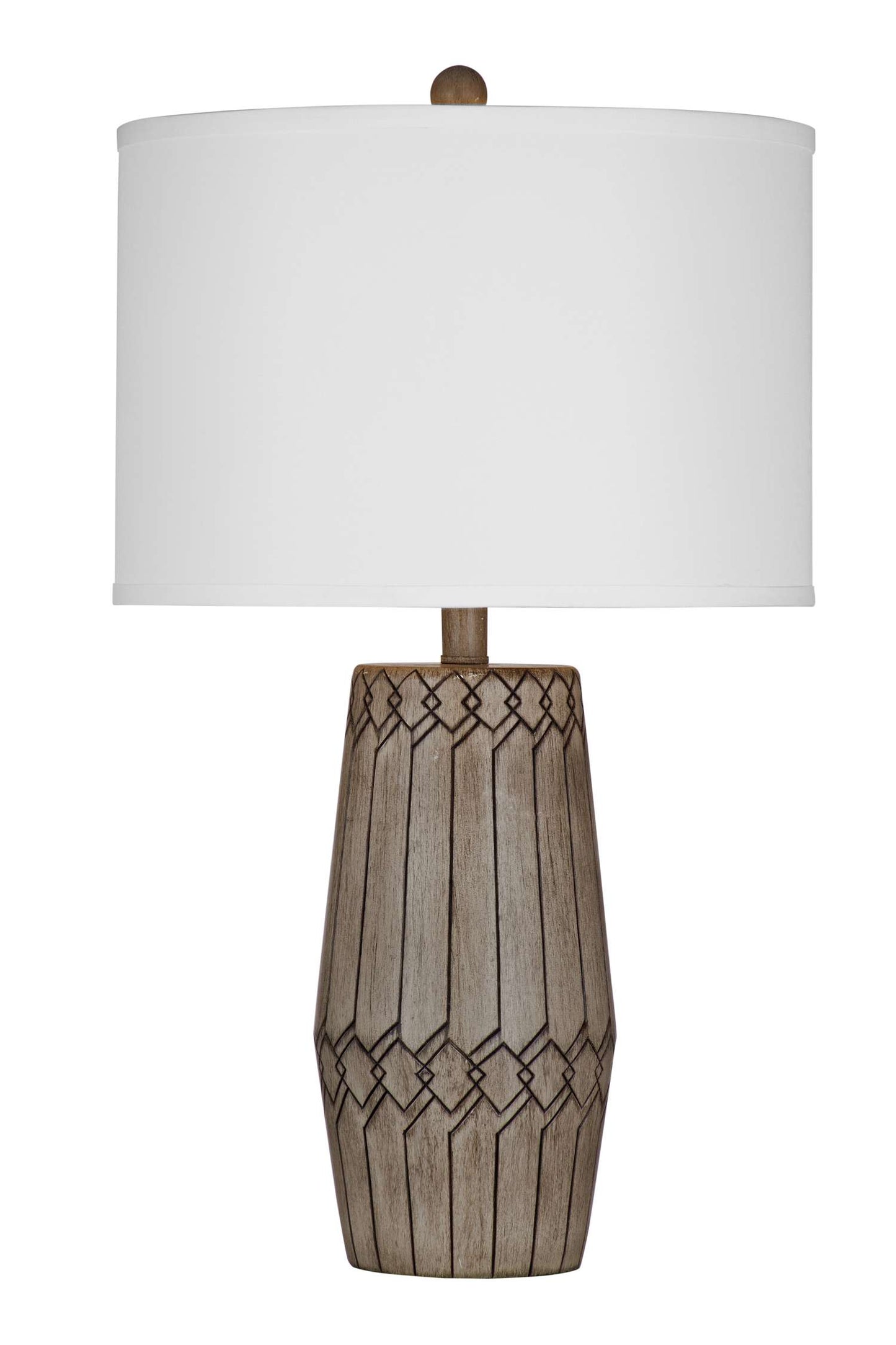 Harper Table Lamp - Brown - Straight On