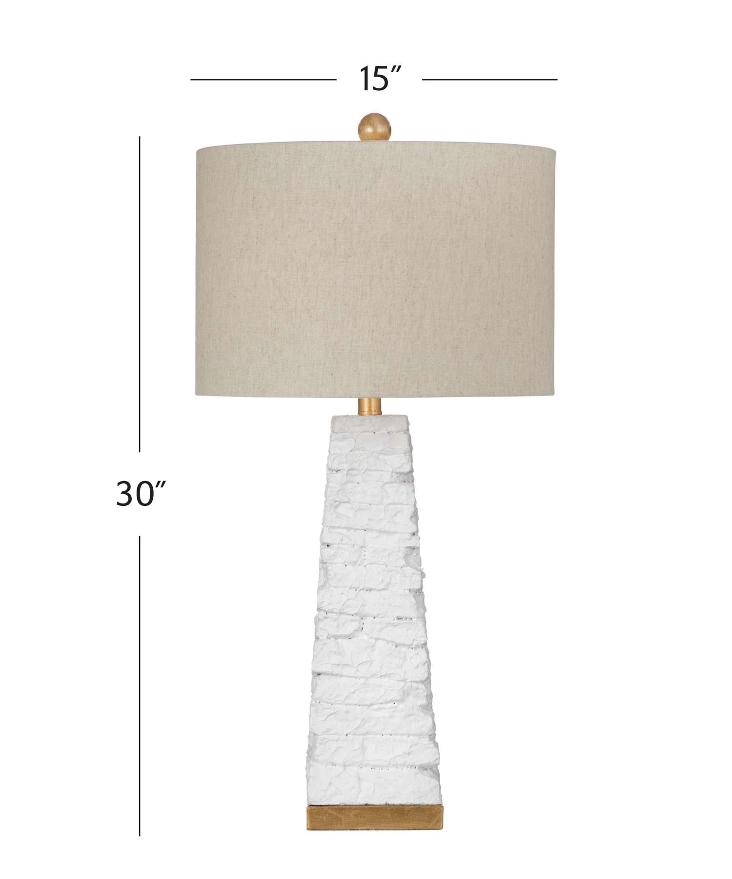 Comoros Table Lamp - Dimensional