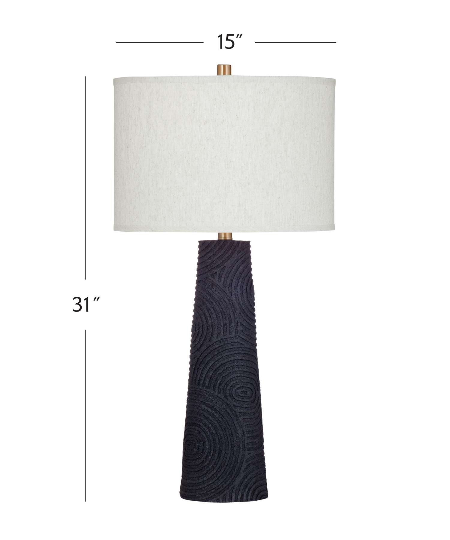 Merrick Table Lamp - Dimensional