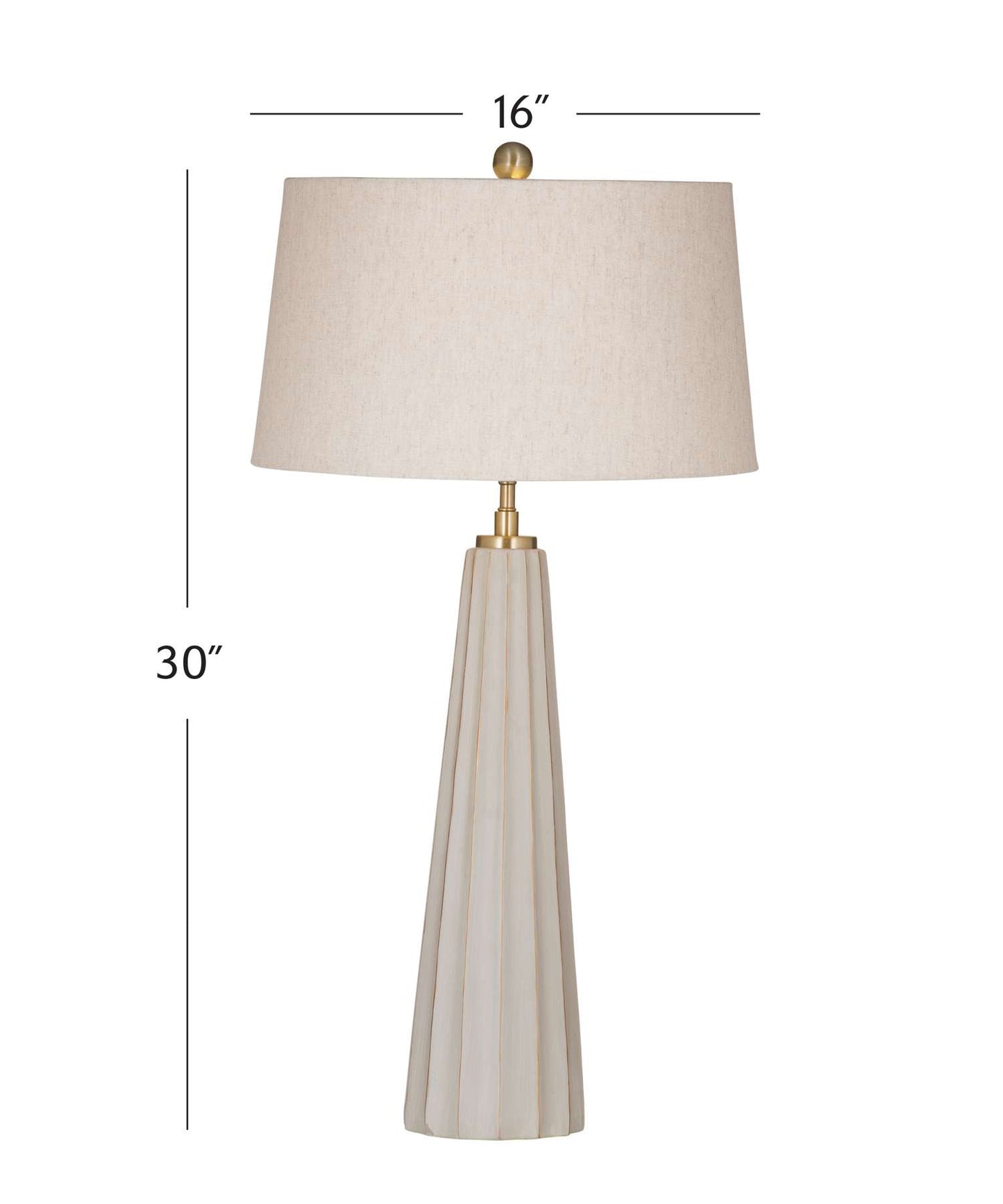 Wythe Table Lamp - Dimensional