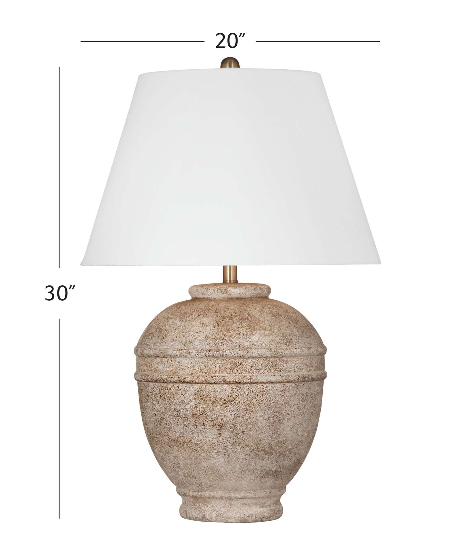 Ashland Table Lamp - Dimensional