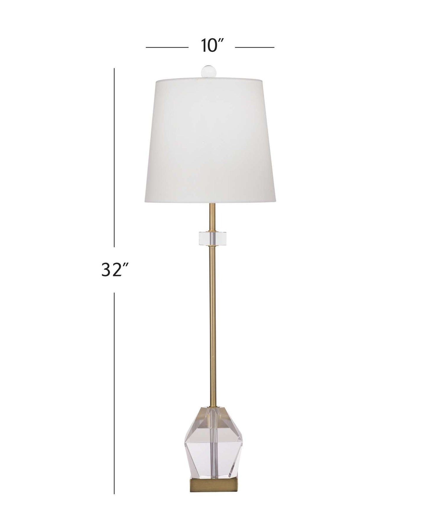 Hampton Table Lamp - Dimensional
