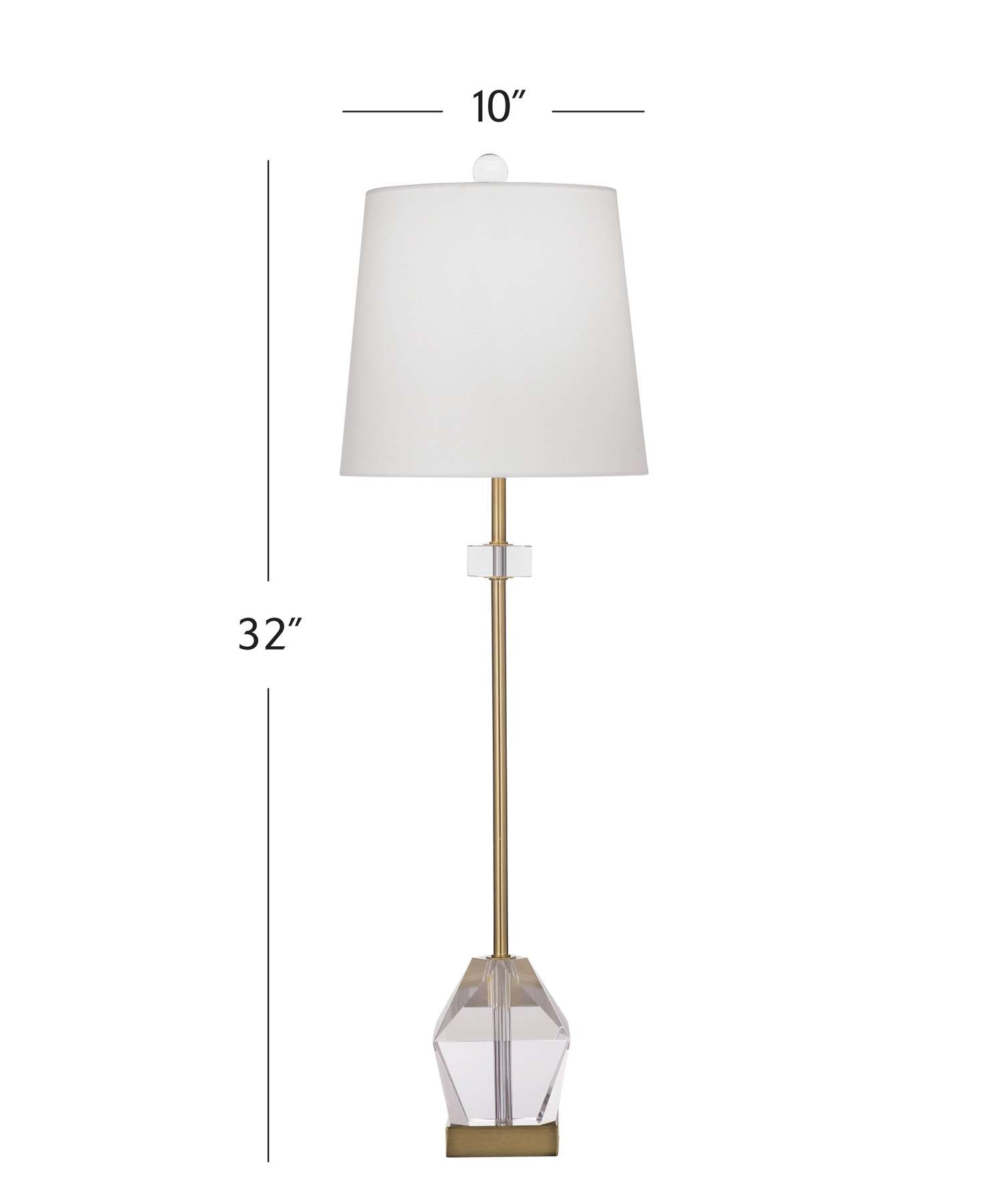 Hampton Table Lamp - Dimensional