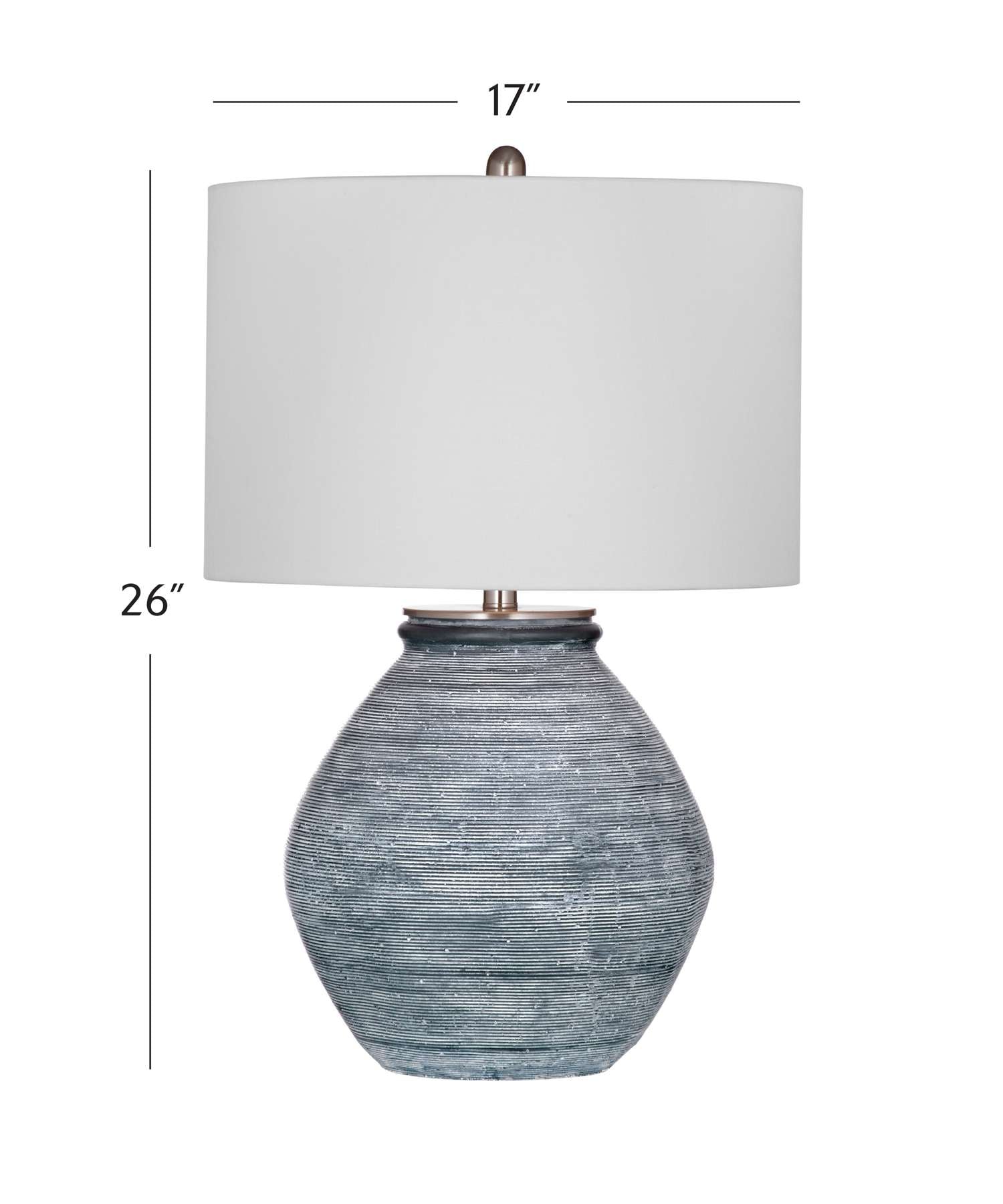 Midlands Table Lamp - Dimensional