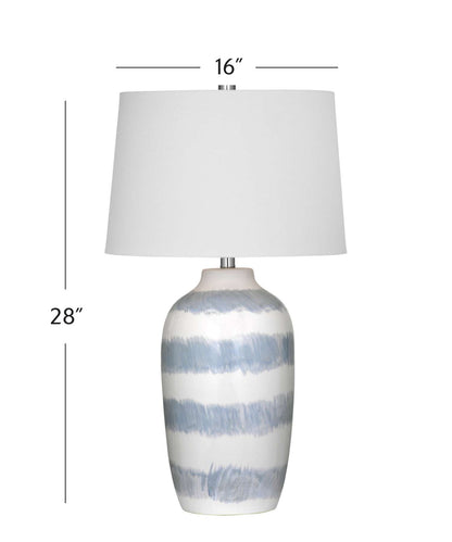 Harper Table Lamp - Blue - Dimensional
