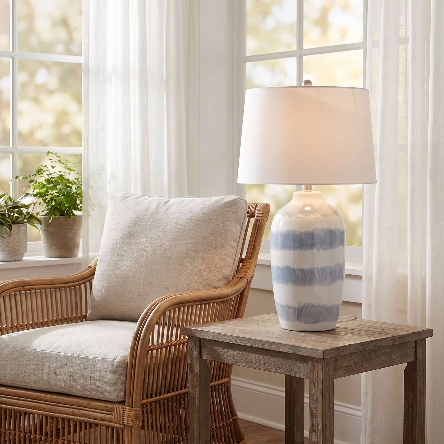 Harper Table Lamp - Blue - Main