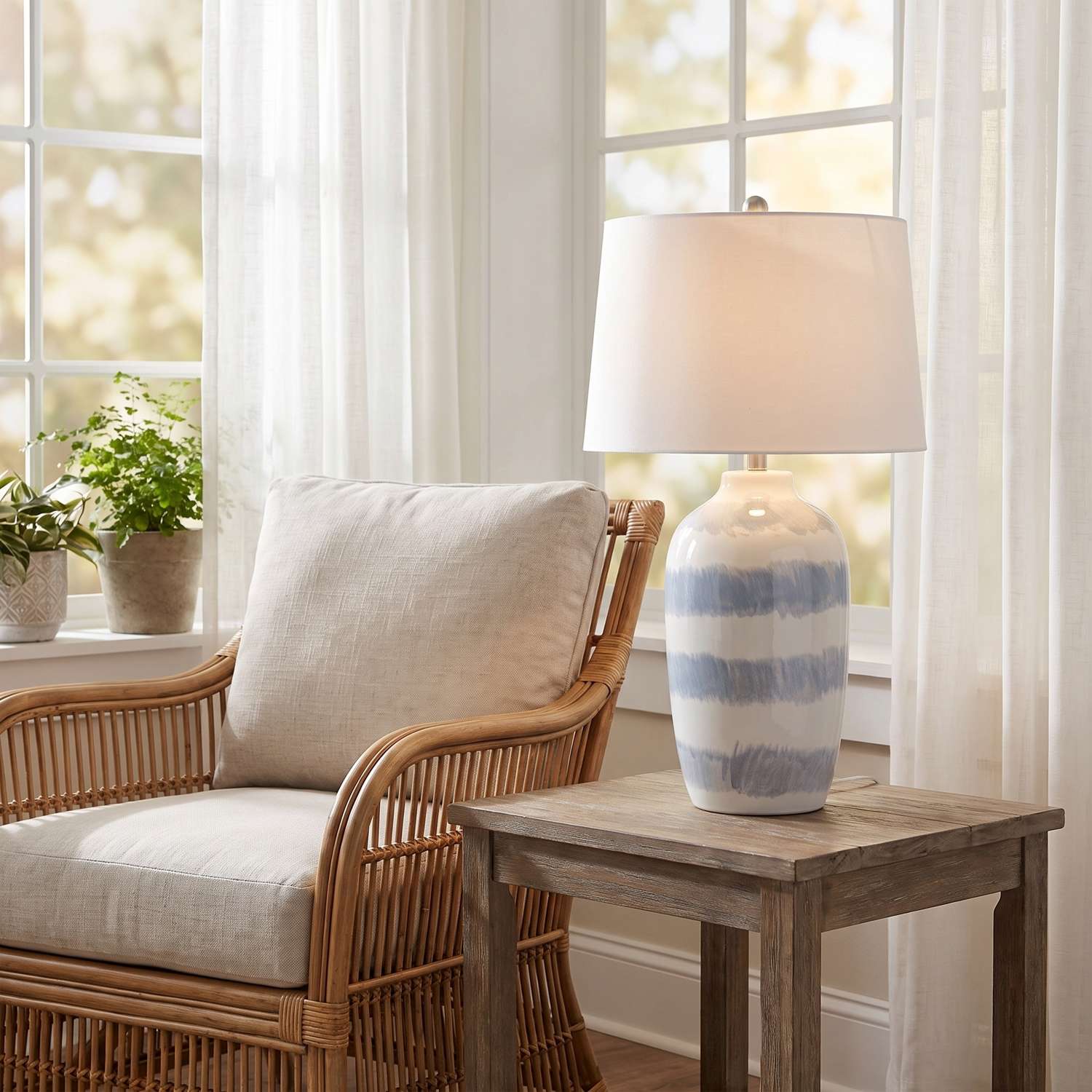 Harper Table Lamp - Blue - Main