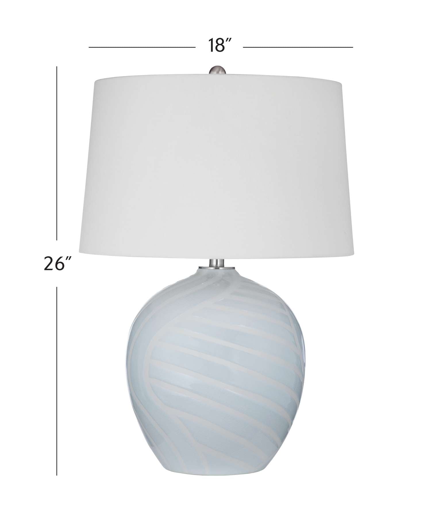 Lyance Table Lamp - Dimensional