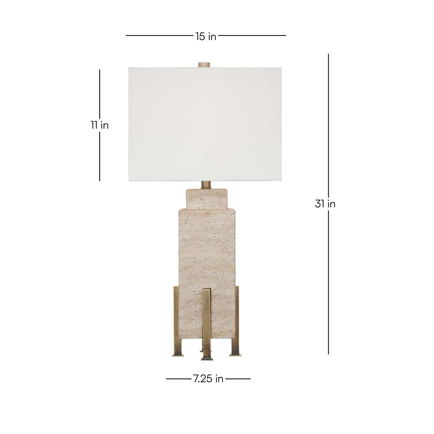 Iris Table Lamp - Dimensional