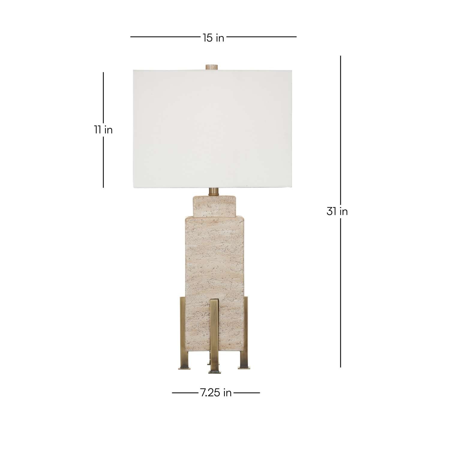 Iris Table Lamp - Dimensional