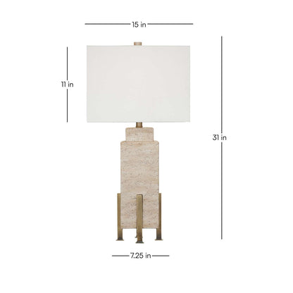 Iris Table Lamp - Dimensional