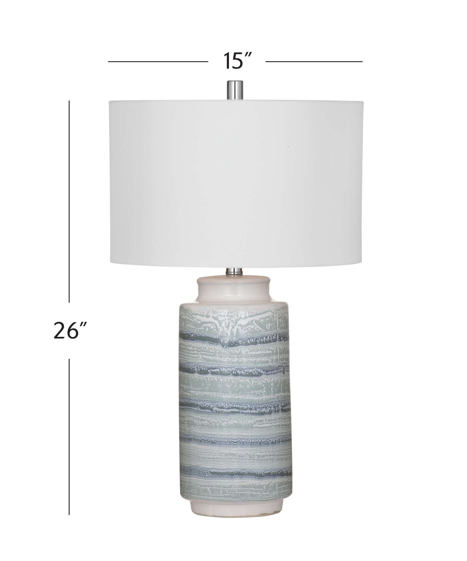 Brizi Table Lamp - Dimensional