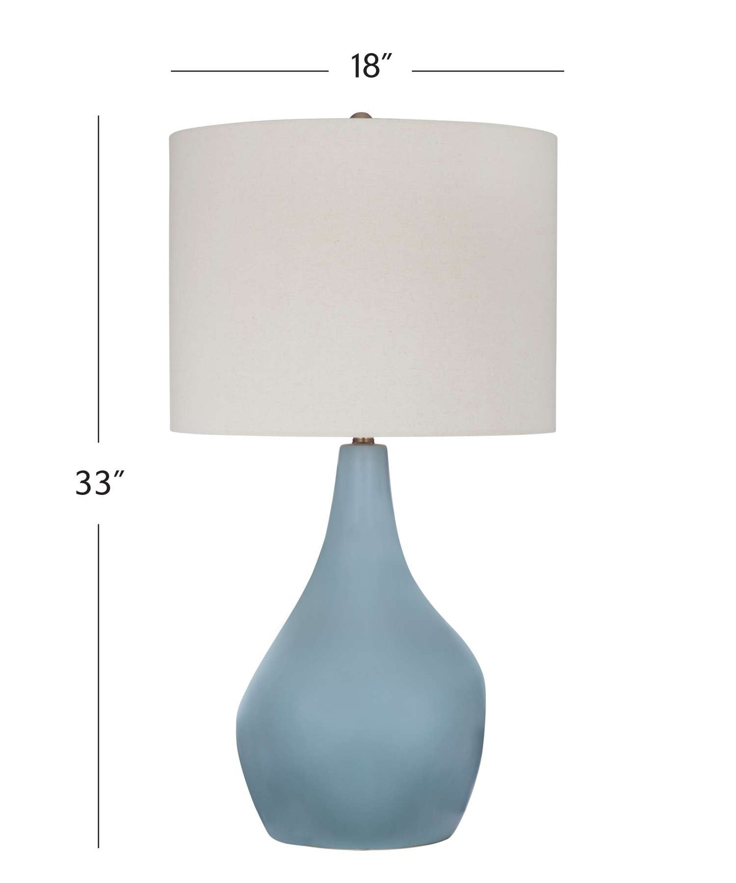 Rawlins Table Lamp - Dimensional