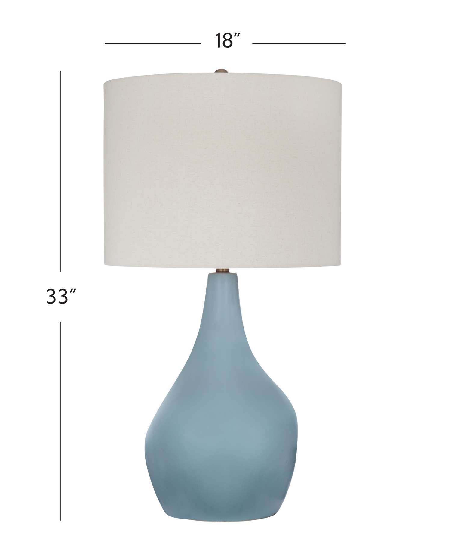 Rawlins Table Lamp - Dimensional