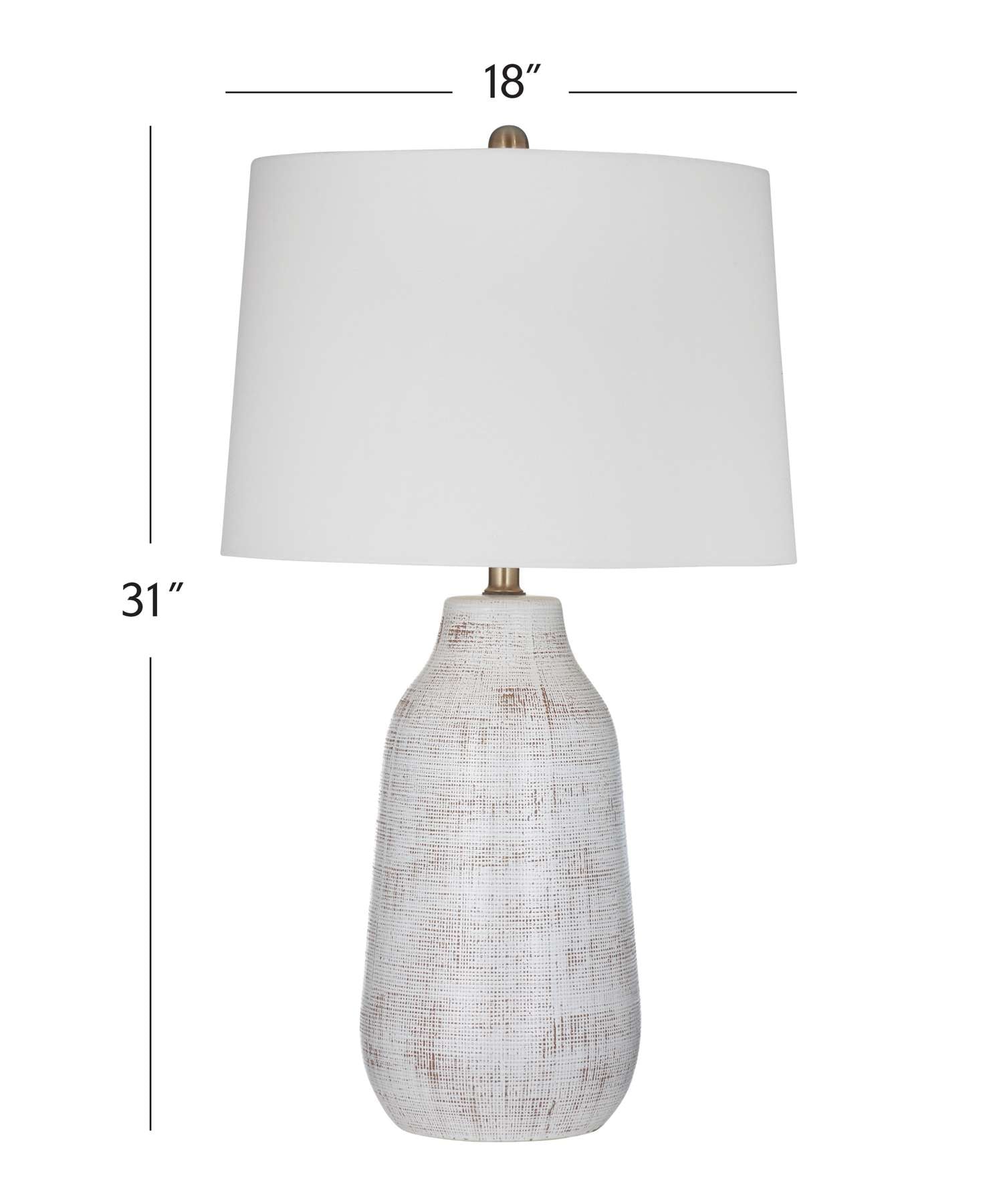 Forcythia Table Lamp - Dimensional