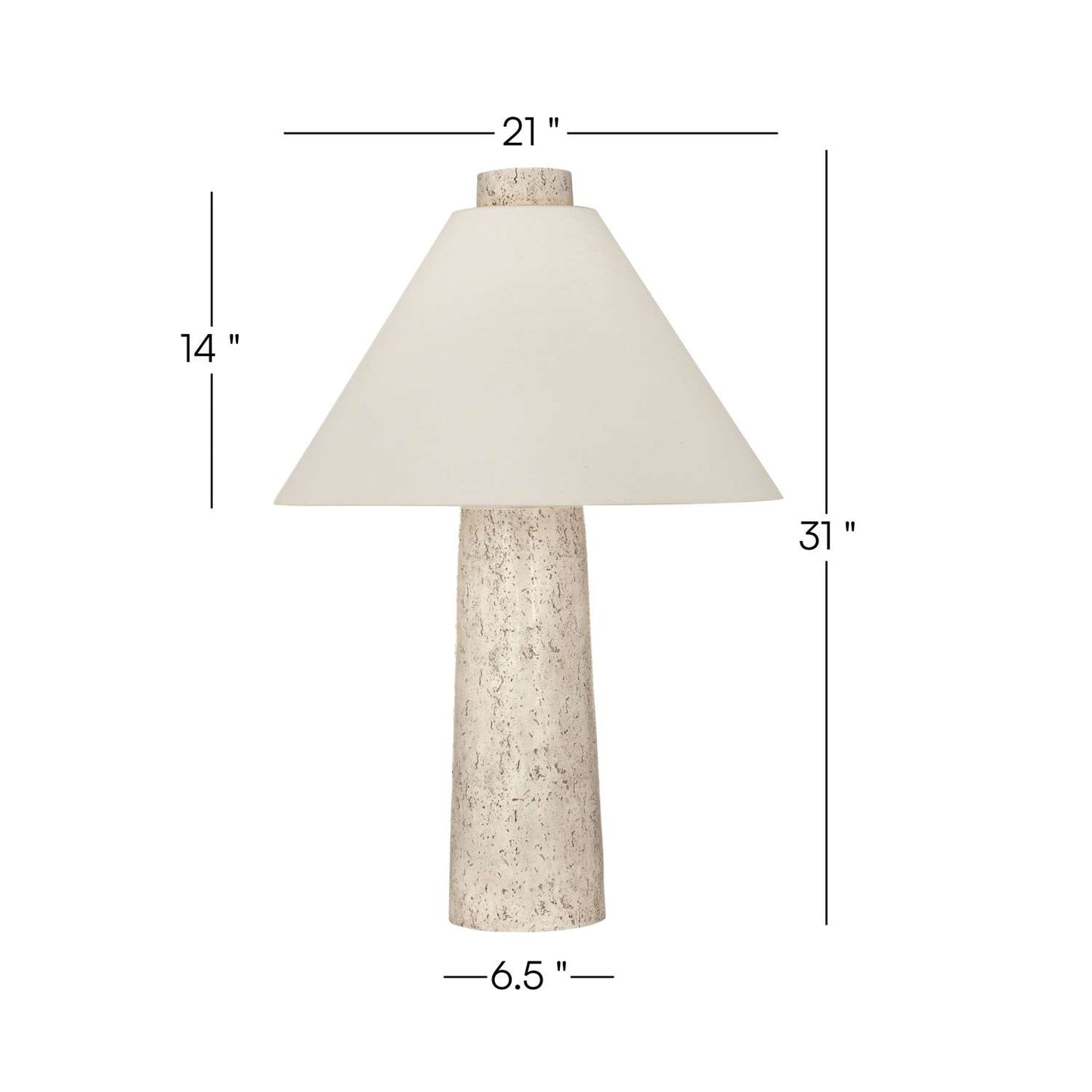 Berks Table Lamp - Dimensional