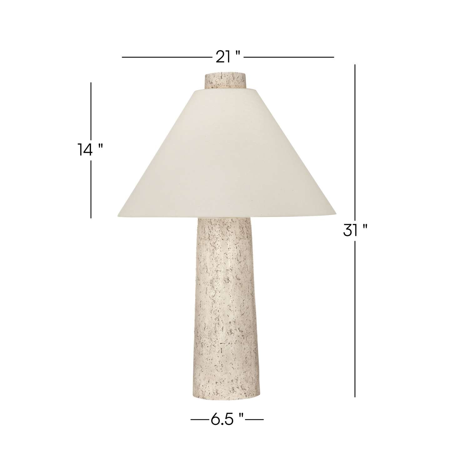 Berks Table Lamp - Dimensional